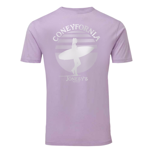 Organic White Coneyfornia Lavender T-Shirt