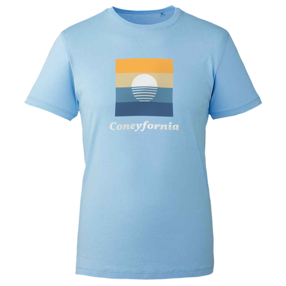 Organic Sunset Coneyfornia Light Blue T-Shirt