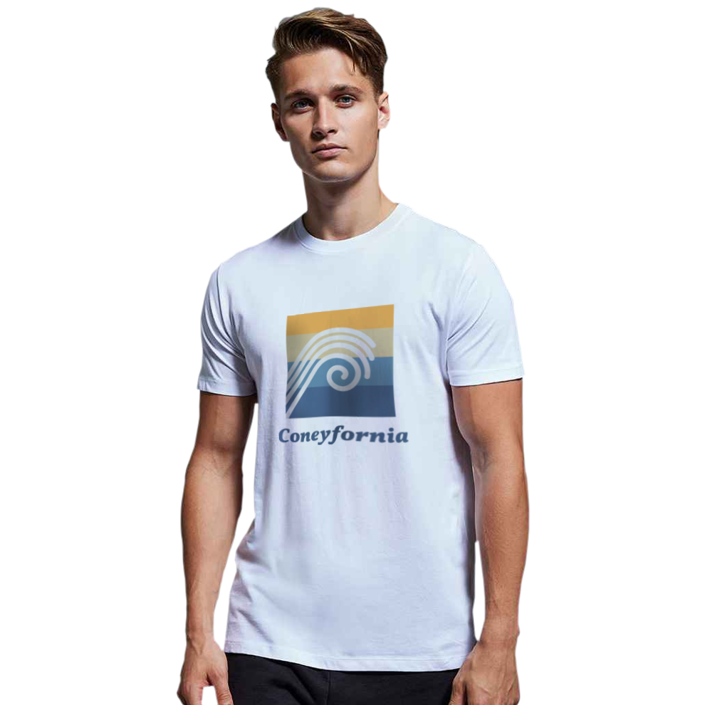 Organic Wave Coneyfornia White T-Shirt